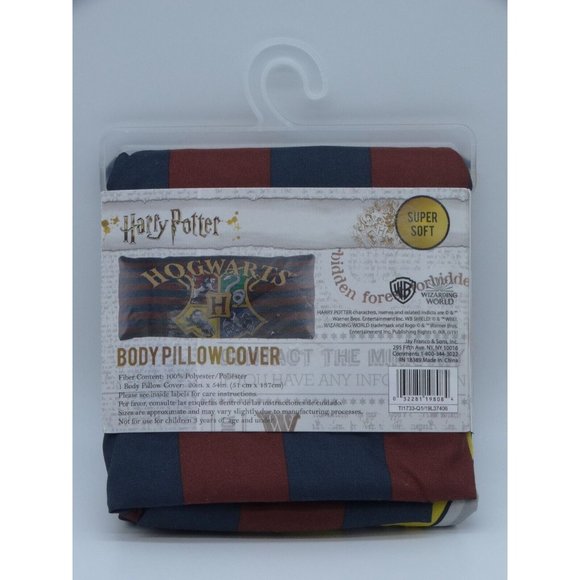 Jay Franco & Sons Bedding Harry Potter Body Pillow Cover Hogwarts